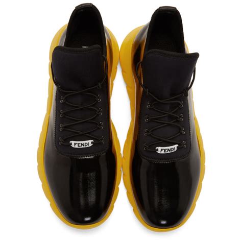 black and yellow fendi|fendi yellow boots.